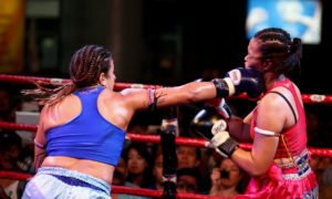 2 women boxers in a ring, one punching the other in the jaw. God designed us with survival instincts to fight or flee danger. This includes the fight response which often leaves us fighting to the death. How can we learn from Moses' story of killing the Egyptian and not keeping fighting to the death?